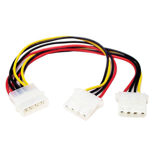 StarTech PYO2L LP4 to 2x LP4 Power Y Splitter Cable M F Retail