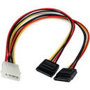 StarTech PYO2LP4SATA 12in LP4 to 2x SATA Power Y Cable Adapter