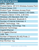 HPE Q9H73A AP-515 802.11ax 5.40 Gbit/s Wireless Access Point