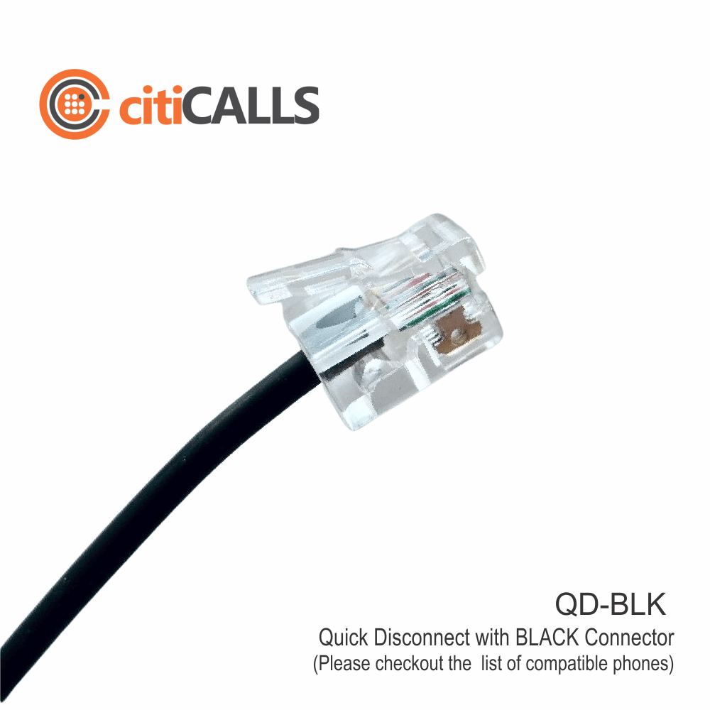 Ovis HS84-BLK Dual Ear Headset w QuickDisconnect Cable