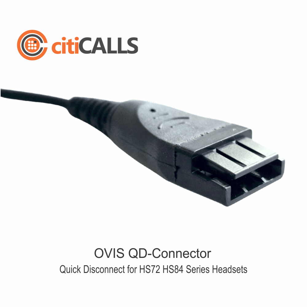 Ovis HS84-YEL Dual Ear Headset w QuickDisconnect Cable for Avaya Cisco Panasonic