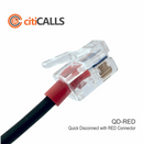 Ovis HS84-RED Dual Ear Headset w QuickDisc Avaya Digium Grandstream Snom Yealink