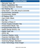 Datalogic QD2590-WHK1S-CB64 QUICKSCAN D2590,2DMPX,WHT,USB KIT SB6125