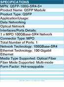 Cisco QSFP-100G-SR4-S= QSFP Module - For Optical Network, Data Networking