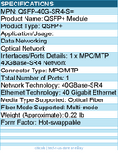 Cisco QSFP-40G-SR4-S= QSFP+ Module - For Data Networking, Optical Network