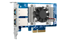 QNAP QXG-10G2T - network adapter - PCIe 3.0 x4 - 100M/1G/2.5G/5G/10 Gigabit Ethe