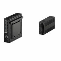 Dell R07NF CPU Mount for Thin Client, Monitor, Power Adapter - Black