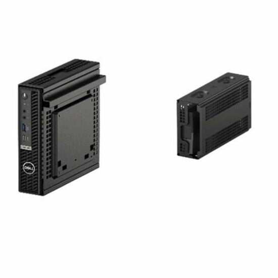 Dell R07NF CPU Mount for Thin Client, Monitor, Power Adapter - Black