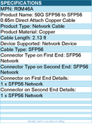 HPE R0M46A 50G SFP56 to SFP56 0.65m Direct Attach Copper Cable - 2.13 ft