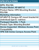 HPE R3J19A AP-MNT-E Mounting Bracket for Wireless Access Point