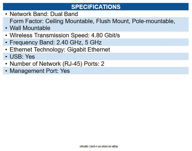 HPE R4W39A AP-577EX Dual Band 802.11ax 4.80 Gbit/s Wireless Access Point
