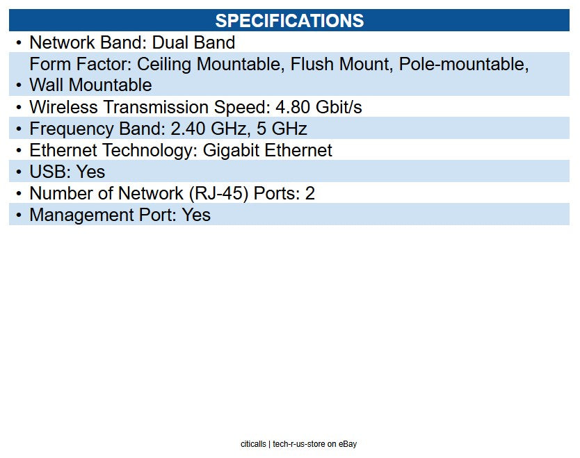 HPE R4W39A AP-577EX Dual Band 802.11ax 4.80 Gbit/s Wireless Access Point