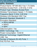 HPE R4W44A AP-565 802.11ax 1.73 Gbit/s Wireless Access Point - 2.40 GHz, 5 GHz