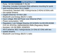 HPE R7H75A Aruba UXI G-Series .11ax+Ethernet Sensor