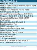 HPE R7J28A AP-635 Tri Band Wi-Fi 6E - 3.90 Gbit/s Wireless Access Point - Indoor