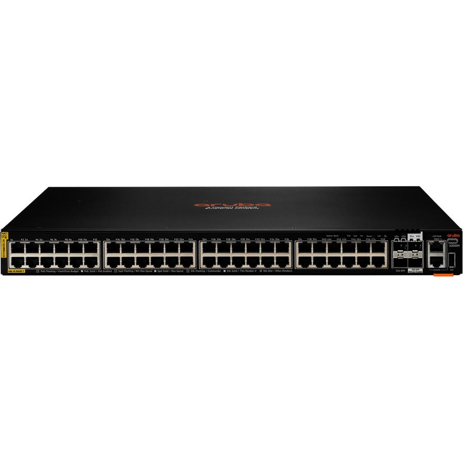 HPE R8Q70A 6200M 48G Class4 PoE 4SFP+ Switch - 48 Ports - Manageable