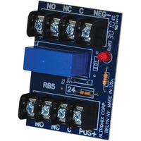 Altronix RB524 Relay Module, 24VDC, DPDT Contacts at 5A - 220VAC/28VDC