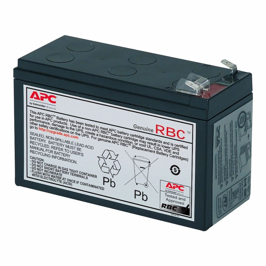 APC RBC17 Replacement Battery Cartridge for Back-UPS, 12V 9Ah lead-acid battery