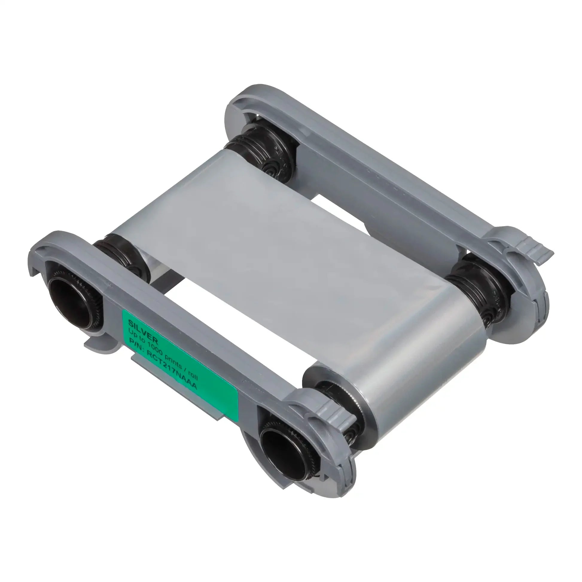 Evolis RCT217NAAA METALLIC SILVER Monochrome Ribbon - up to 1000 prints / roll