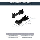StarTech RDA1U Rail Depth Adapter Kit for Server Racks - 4 in. Rack Extender