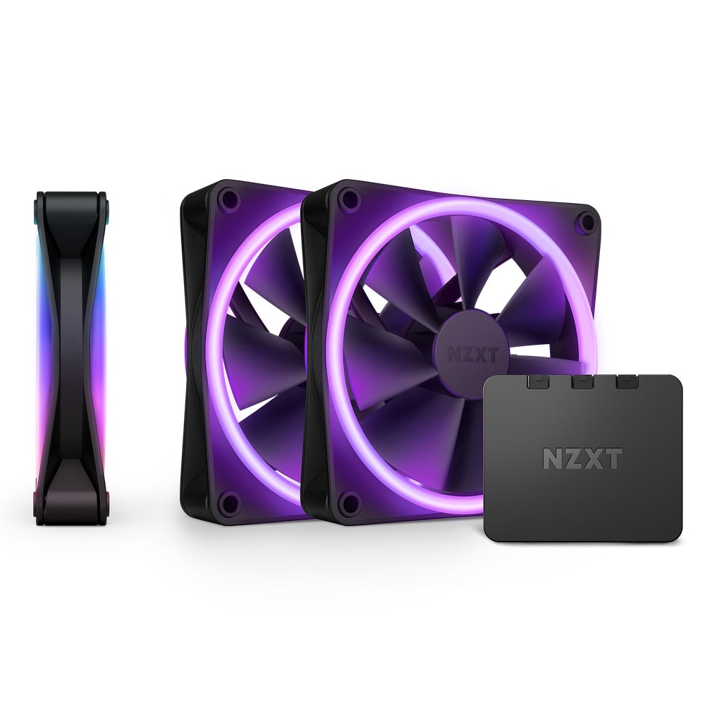 NZXT RF-D12TF-B1 F120 RGB DUO 3x120mm Fan - FDB 4-pin PWM Black Retail