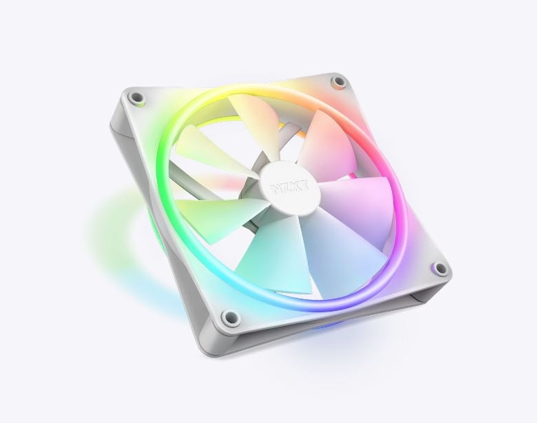 NZXT RF-D14SF-W1 Fan - F140 RGB DUO 140mm FDB 4-pin PWM White Retail
