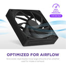 NZXT RF-Q12SF-B2 Fan - F120Q 120mm Quiet Airflow - Single - Black - Retail