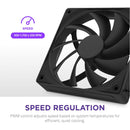 NZXT RF-Q12SF-B2 Fan - F120Q 120mm Quiet Airflow - Single - Black - Retail