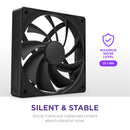 NZXT RF-Q12SF-B2 Fan - F120Q 120mm Quiet Airflow - Single - Black - Retail
