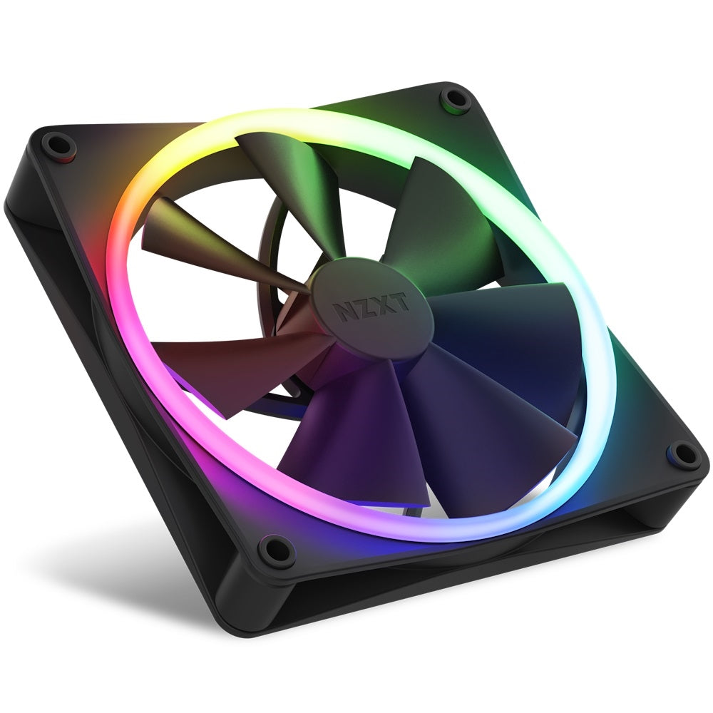 NZXT RF-R14DF-B1 F140 RGB 2x140mm Fan & Controller 12V DC Black Ratail