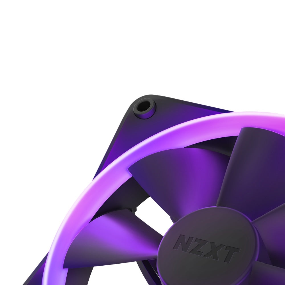 NZXT RF-R14DF-B1 F140 RGB 2x140mm Fan & Controller 12V DC Black Ratail