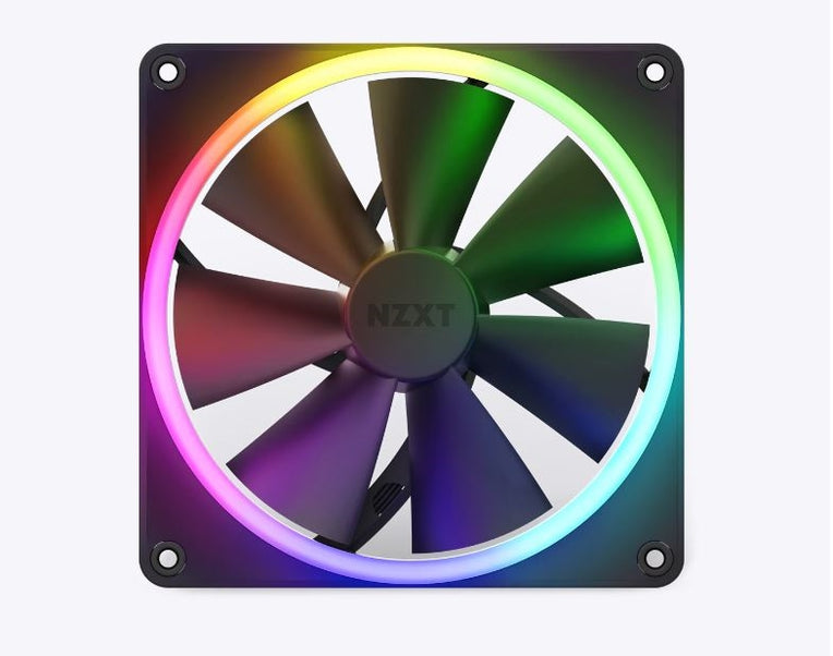 NZXT RF-R14SF-B1 F140 RGB 140mm Fan FDB 12V DC 4-pin PWM Black Retail