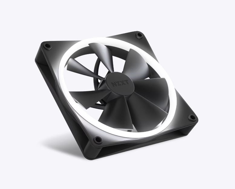 NZXT RF-R14SF-B1 F140 RGB 140mm Fan FDB 12V DC 4-pin PWM Black Retail