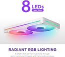 NZXT RF-U28HF-W1 F280 RGB Core - 280mm Single-Frame Fan Unit with 2 x 140mm
