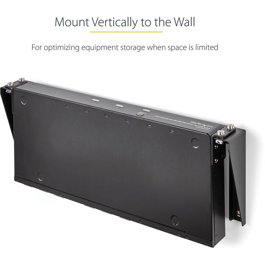 StarTech RK119WALLV 1U 19" Steel Vertical Wall Mount Equipment Rack Bracket