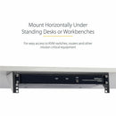 StarTech RK219WALLV 2U 19in Vertical Wall Mount Equipment Rack Bracket - Steel