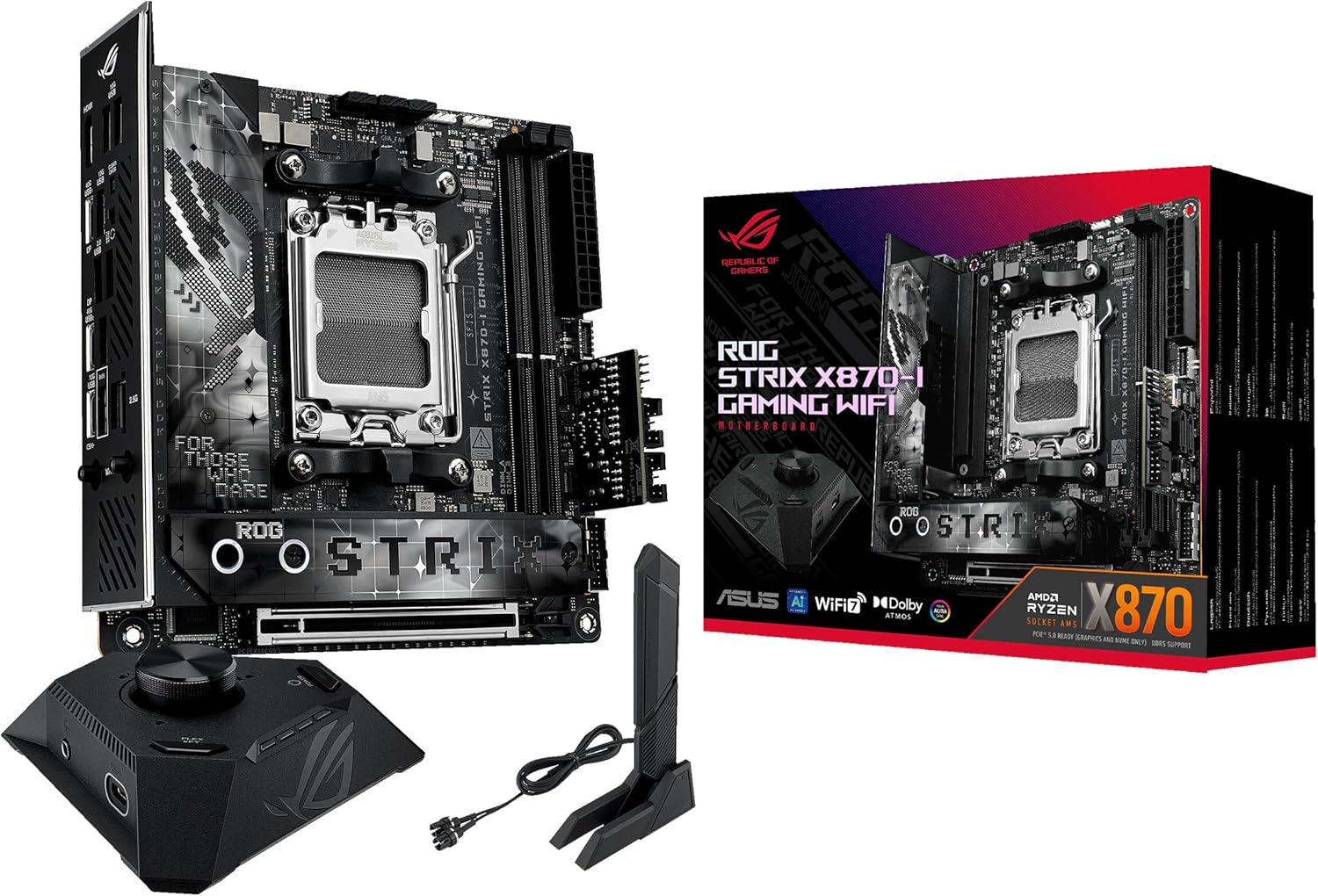 ASUS ROG STRIX X870-I GAM WIFI Motherboard - AMD X870 AM5 max.96GB DDR5 Mini-ITX