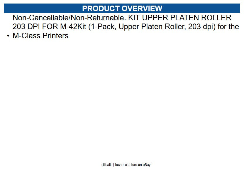 Honeywell ROL15-2847-01 Upper Platen Roller Kit