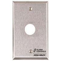 HES RP-23 Remote Wall Plate with Hole for Piezo Sounders and Buzzers Single Gang