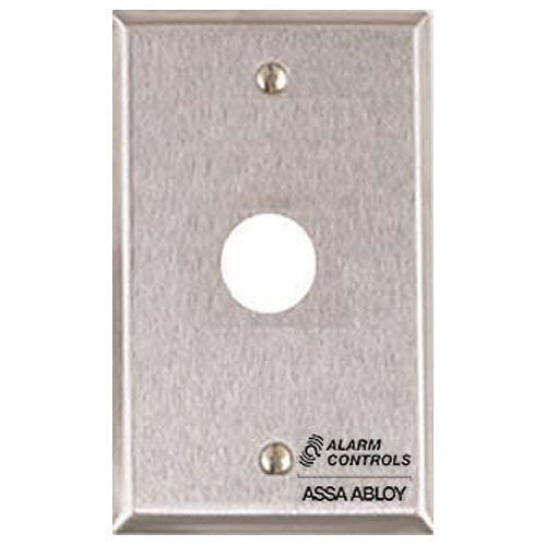 HES RP-23 Remote Wall Plate with Hole for Piezo Sounders and Buzzers Single Gang