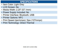 Honeywell RP2F00N0B10 RP2f DT Printer [203dpi, Healthcare Approved, Battery, TAA