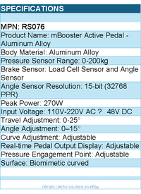 MOZA RACING RS076 Game mBooster Active Pedal Aluminum Alloy Retail