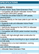 MOZA RACING RS083 Accessory - CRP2 Base Plate+Extension Plate Retail