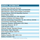 Zebra RS21C0-TS00ZWR RS2100 Wearable BT Wireless Scanner SE4700 1D 2D Laser Imgr