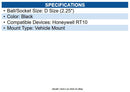 Honeywell RT10-2015BRKTKIT RT10 Vehicle Dock