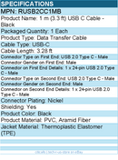 StarTech RUSB2CC1MB 1m USB C Charging Cable - Durable Fast Charge & Sync
