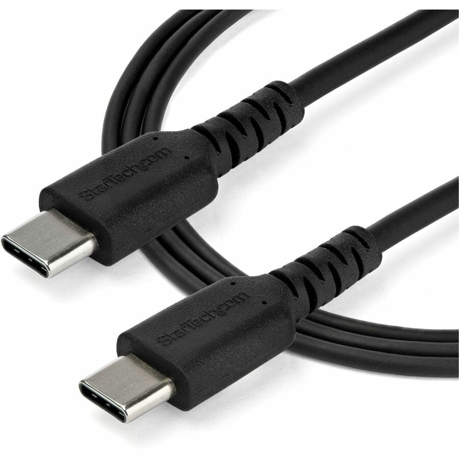 StarTech RUSB2CC1MB 1m USB C Charging Cable - Durable Fast Charge & Sync