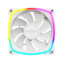 Montech RX120 PWM WHITE ARGB Reversed Fan 1600PWM, High-End Durability - 120mm
