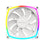Montech RX120 PWM WHITE ARGB Reversed Fan 1600PWM, High-End Durability - 120mm