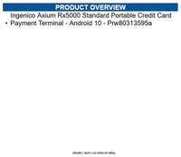Ingenico RX5000-USSCN01A Axium Rx5000 Standard Portable Credit Card Payment